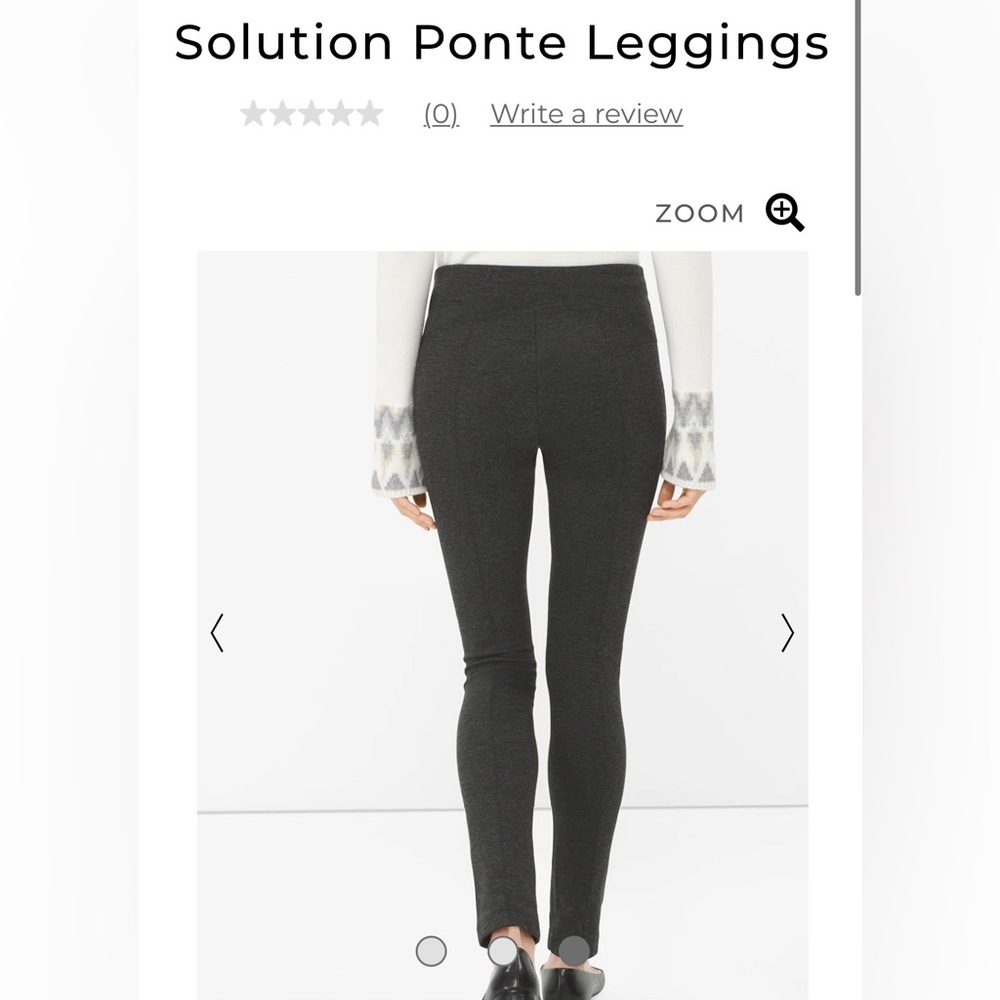 NWT WHBM Solution Ponte Leggings High Waist Grey - Picture 2 of 10